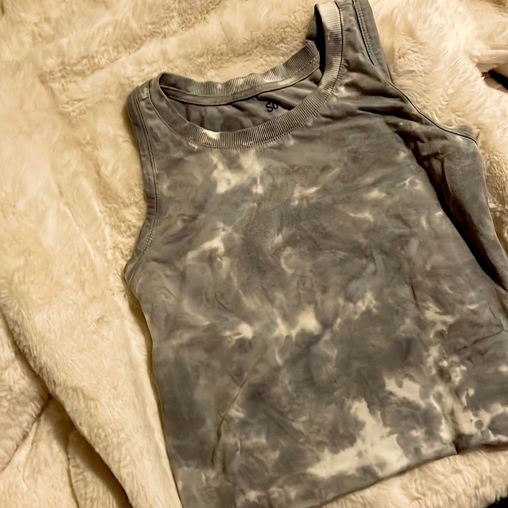 Grey Tye-Die tank top